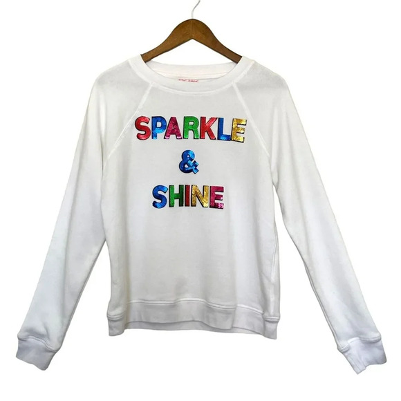 Betsey Johnson Performance Sparkle and Shine Crew Neck Sweater Size M Y2K - Picture 2 of 7